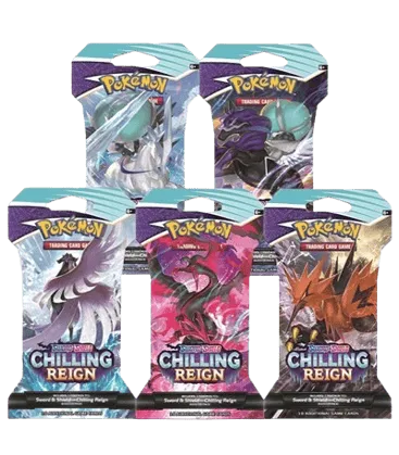 Chilling Reign Sleeved Booster Pack Art Bundle (Set of 5)