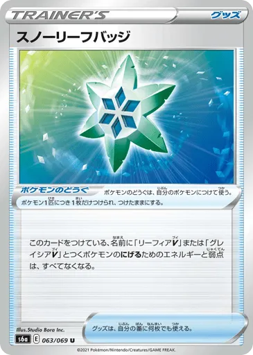 Snow Leaf Badge 063/069 Eevee Heroes