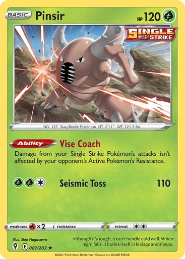 Pinsir 001/203 Evolving Skies