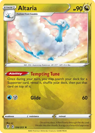Altaria 106/203 Evolving Skies