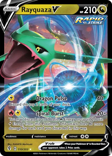Rayquaza V 110/203 Evolving Skies