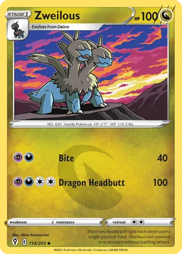 Zweilous 114/203 Evolving Skies