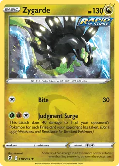 Zygarde 118/203 Evolving Skies
