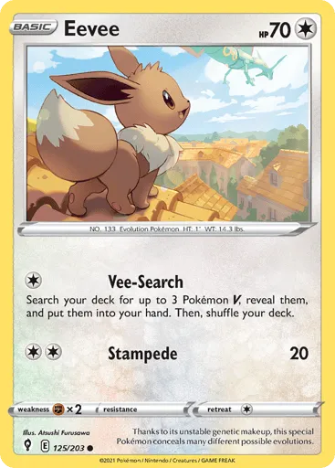 Eevee 125/203 Evolving Skies