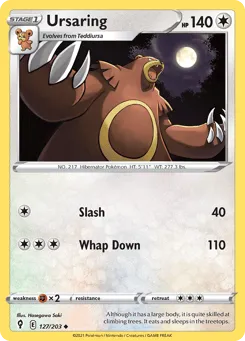 Ursaring 127/203 Evolving Skies