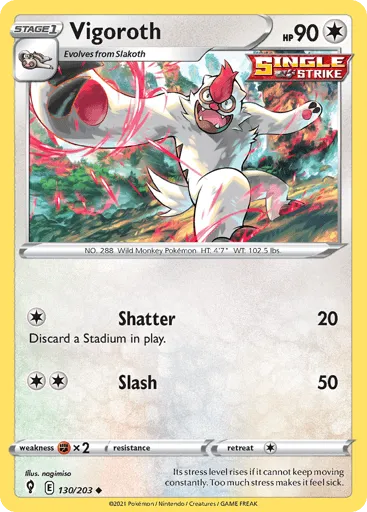 Vigoroth 130/203 Evolving Skies