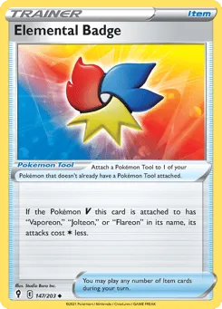 Elemental Badge 147/203 Evolving Skies