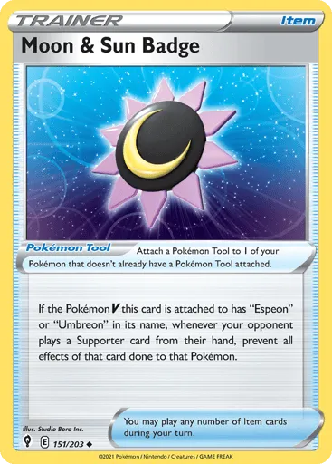 Moon & Sun Badge 151/203 Evolving Skies