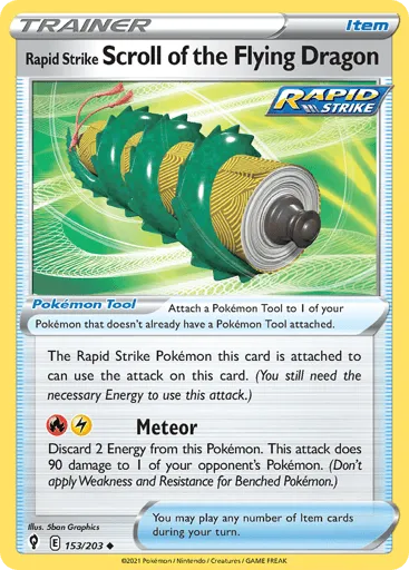 Rapid Strike Scroll of the Flying Dragon 153/203 Evolving Skies