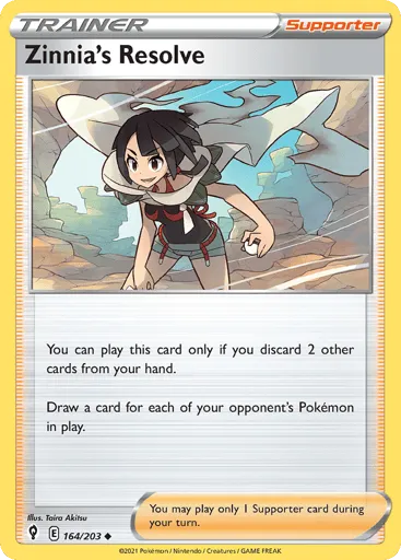 Zinnia's Resolve 164/203 Evolving Skies