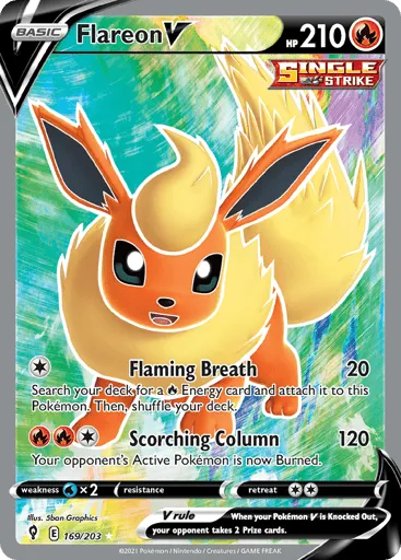 Flareon V 169/203 Evolving Skies