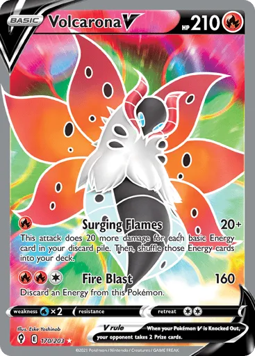 Volcarona V 170/203 Evolving Skies