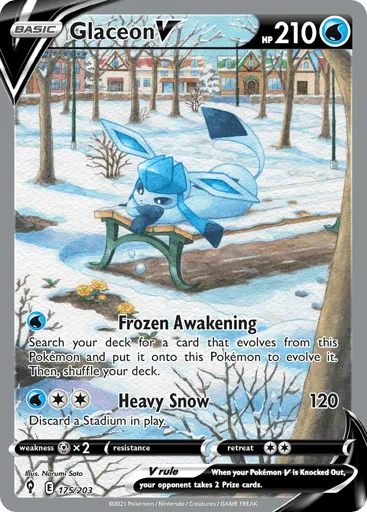 Glaceon V 175/203 Evolving Skies