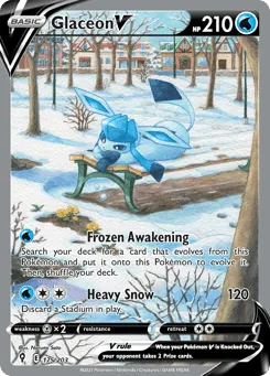 Glaceon V 175/203 Evolving Skies
