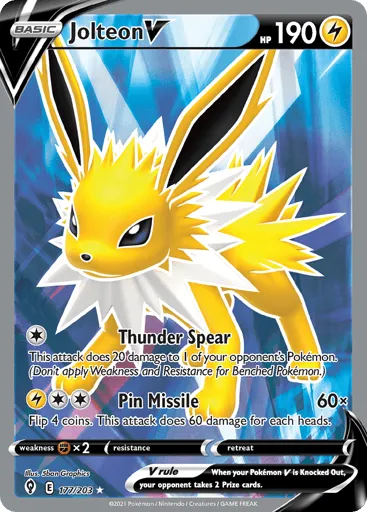 Jolteon V 177/203 Evolving Skies