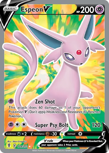 Espeon V 179/203 Evolving Skies