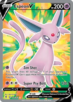 Espeon V 179/203 Evolving Skies