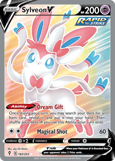 Sylveon V 183/203 Evolving Skies