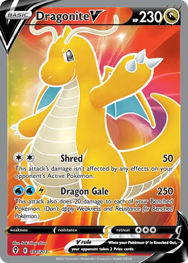 Dragonite V 191/203 Evolving Skies