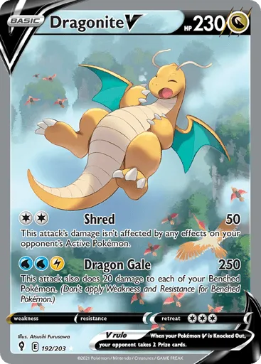 Dragonite V 192/203 Evolving Skies