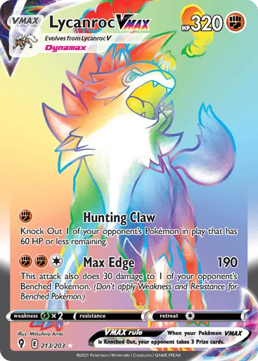 Lycanroc VMAX 213/203 Evolving Skies