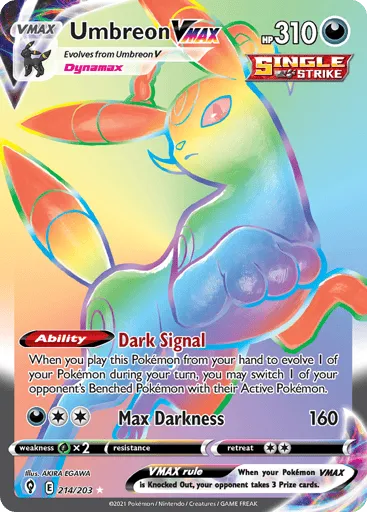 Umbreon VMAX 214/203 Evolving Skies