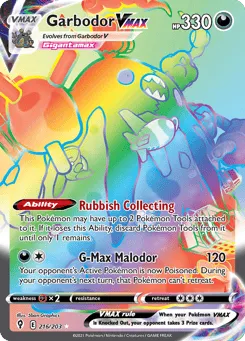 Garbodor VMAX 216/203 Evolving Skies