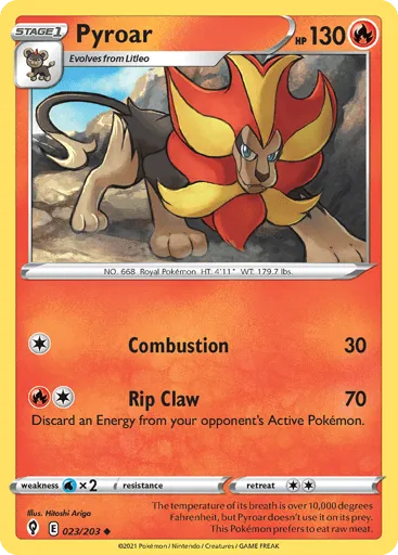 Pyroar 023/203 Evolving Skies