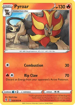 Pyroar 023/203 Evolving Skies