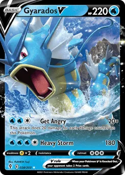 Gyarados V 028/203 Evolving Skies