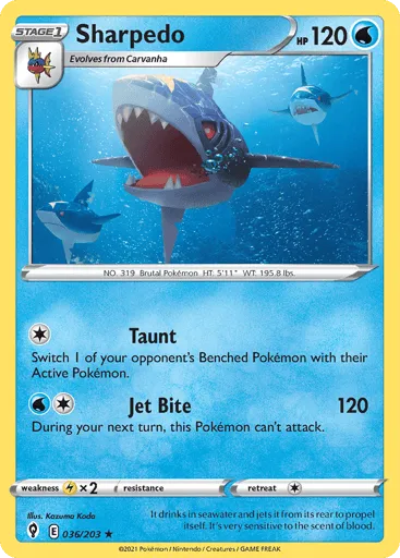 Sharpedo 036/203 Evolving Skies