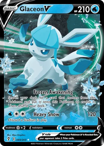 Glaceon V 040/203 Evolving Skies
