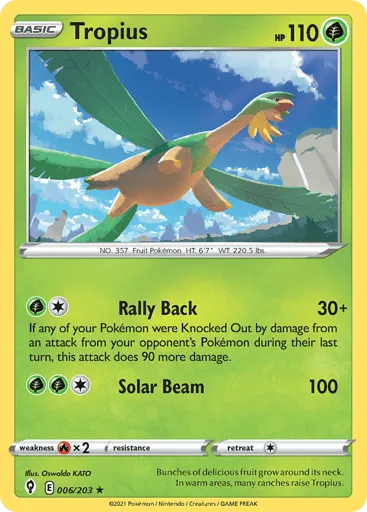 Tropius 006/203 Evolving Skies