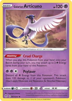 Galarian Articuno 063/203 Evolving Skies