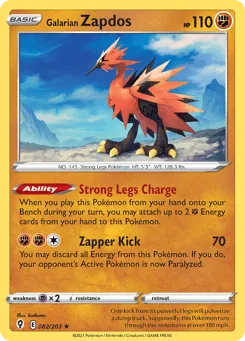 Galarian Zapdos 082/203 Evolving Skies