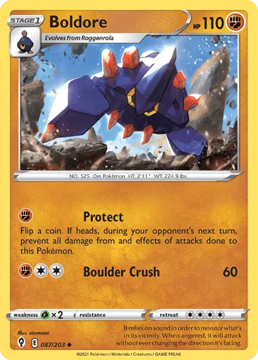 Boldore 087/203 Evolving Skies