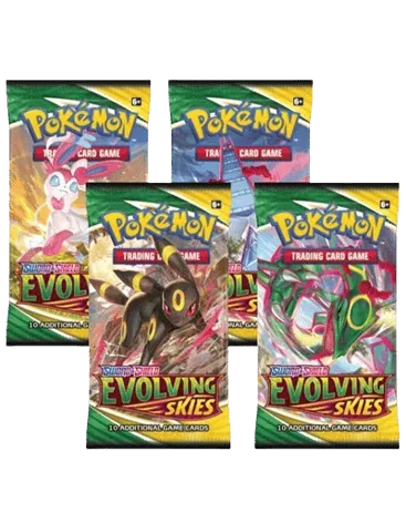 Evolving Skies Booster Pack Art Bundle (Set of 4)