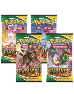 Evolving Skies Booster Pack Art Bundle (Set of 4)