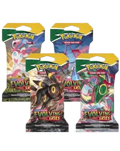 Evolving Skies Sleeved Booster Pack Art Bundle (Set of 4)