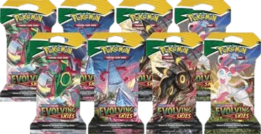 Evolving Skies Sleeved Booster Pack Bundle (Pack of 8)