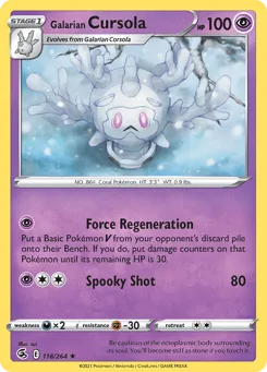 Galarian Cursola 118/264 Fusion Strike