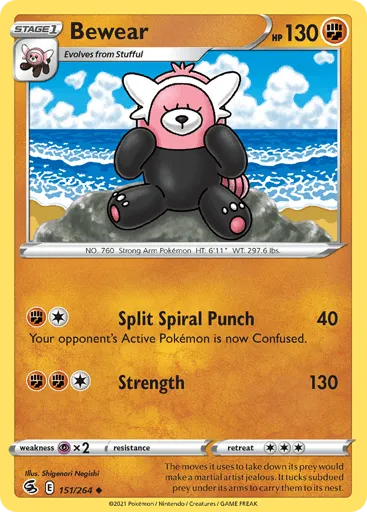 Bewear 151/264 Fusion Strike