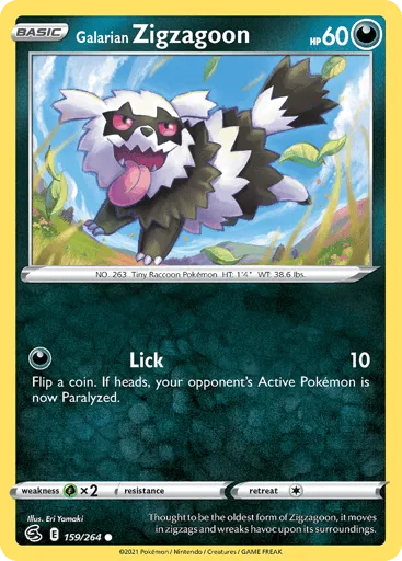 Galarian Zigzagoon 159/264 Fusion Strike