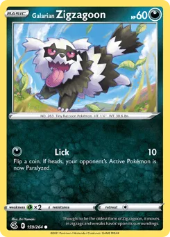 Galarian Zigzagoon 159/264 Fusion Strike