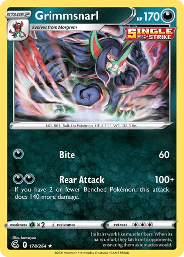 Grimmsnarl 178/264 Fusion Strike