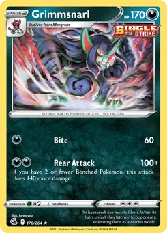 Grimmsnarl 178/264 Fusion Strike