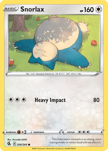 Snorlax 206/264 Fusion Strike