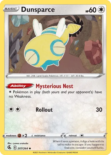 Dunsparce 207/264 Fusion Strike