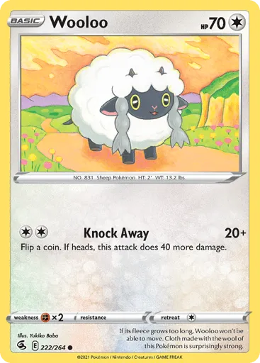 Wooloo 222/264 Fusion Strike