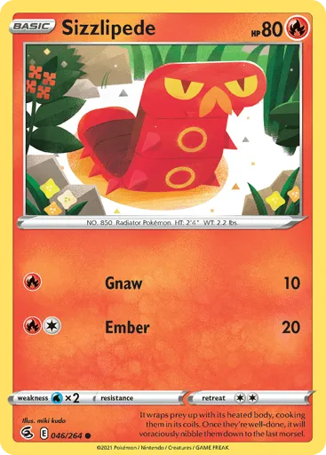 Sizzlipede 046/264 Fusion Strike